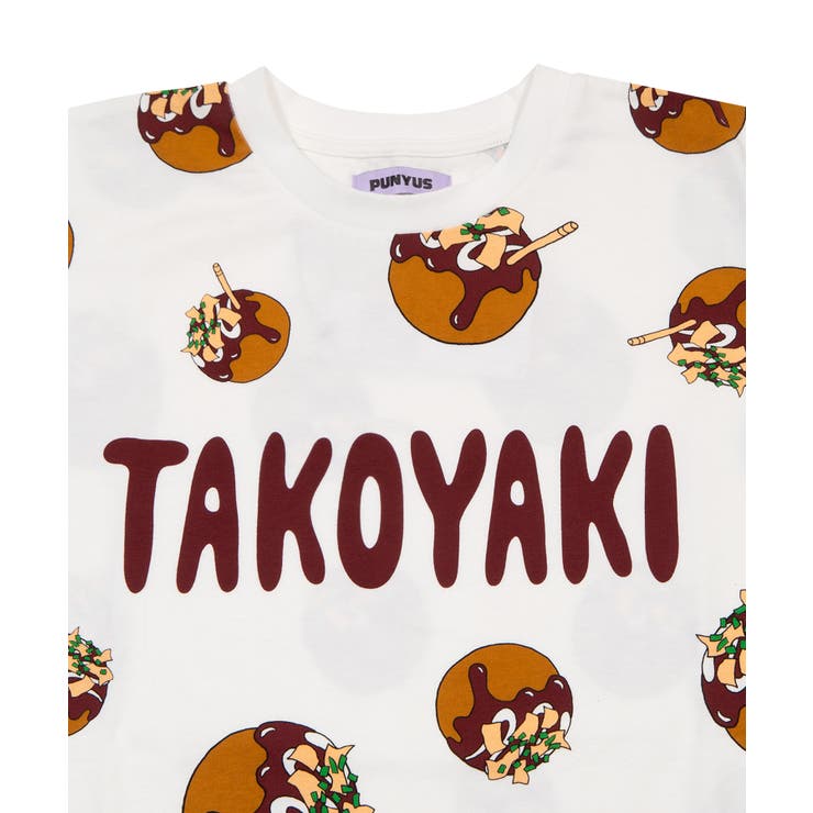 【新サイズ】たこ焼き総柄Tシャツ | PUNYUS  | 詳細画像7 