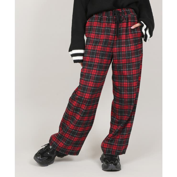 起毛チェックパンツ[品番：PNYW0003439]｜PUNYUS （プニュズ）の