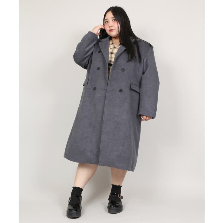 ダブルブレストロングコート[品番：PNYW0003476]｜PUNYUS