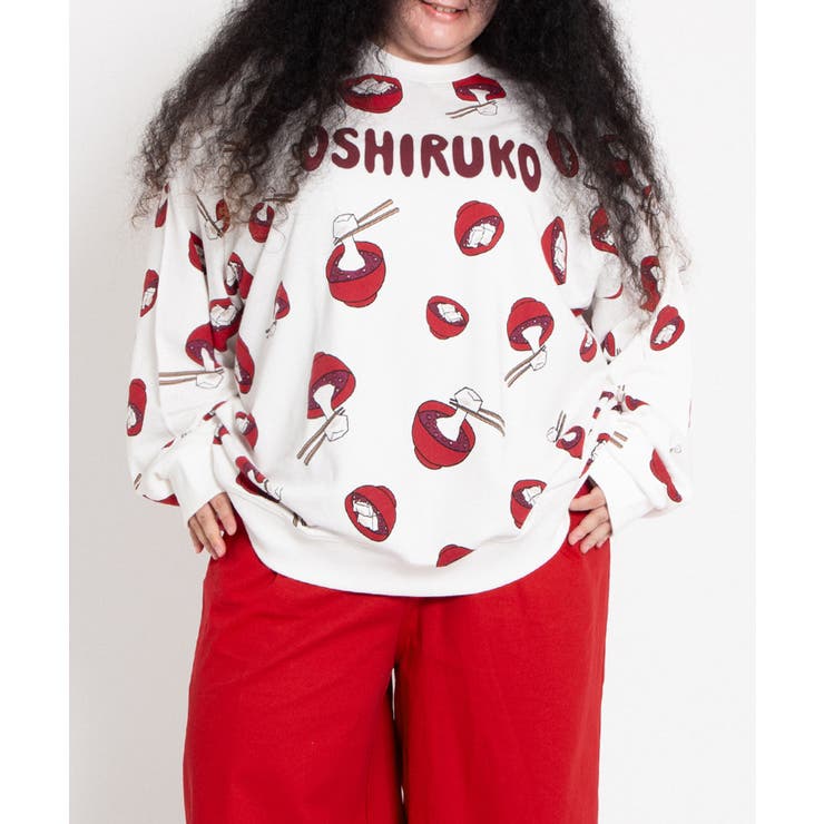 【新サイズ】おしるこ総柄スウェット | PUNYUS  | 詳細画像1 