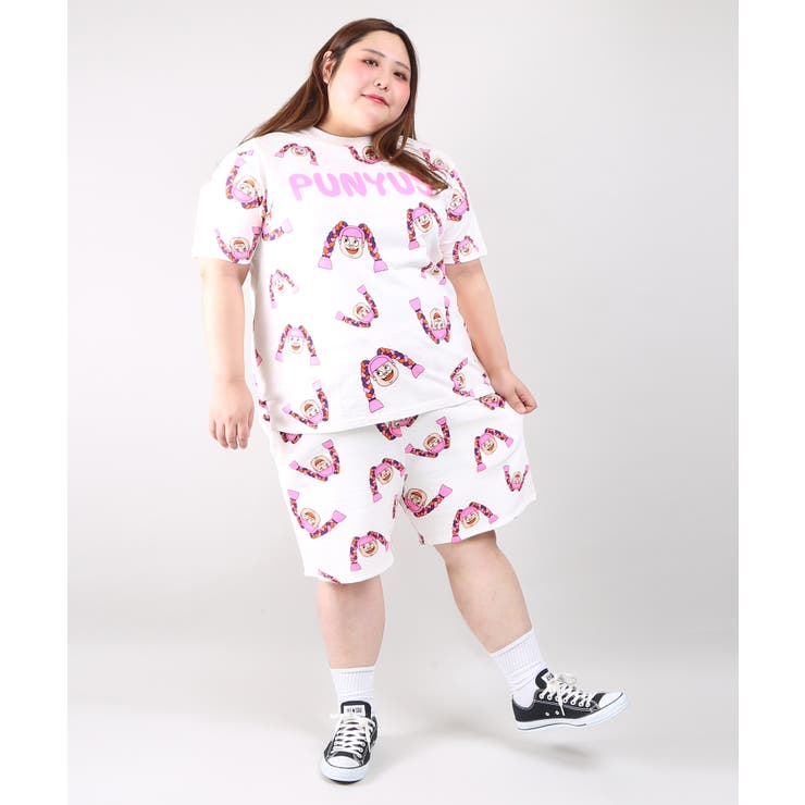 【限定セール！】 NAOMIチャン総柄Tシャツ[品番：PNYW0003880]｜PUNYUS （プニュズ トップス