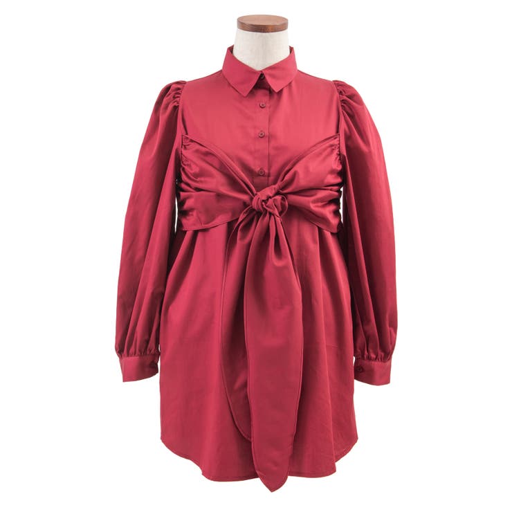 フロントリボンシャツワンピース 品番 Pnyw Punyus プニュズ のレディースファッション通販 Shoplist ショップリスト