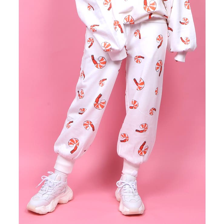 フード総柄スウェットパンツ Ebi Xiaolonbao 品番 Pnyw Punyus プニュズ のレディースファッション通販 Shoplist ショップリスト