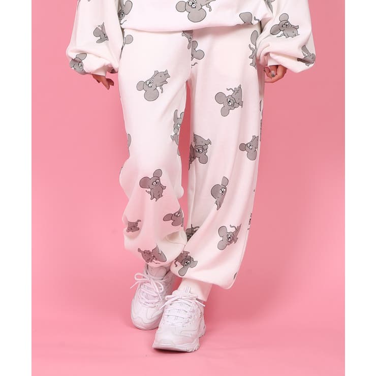 ねずみ年総柄スウェットパンツ[品番：PNYW0003511]｜PUNYUS （プニュズ