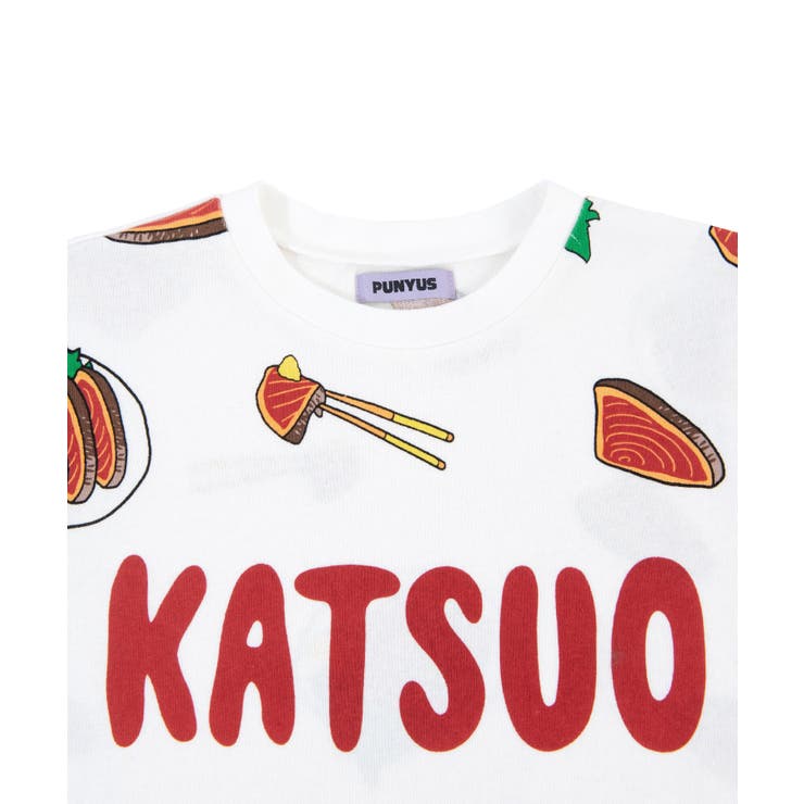 フード総柄Tシャツ(SABAKAN・GYOZA）（Tシャツ/カットソー