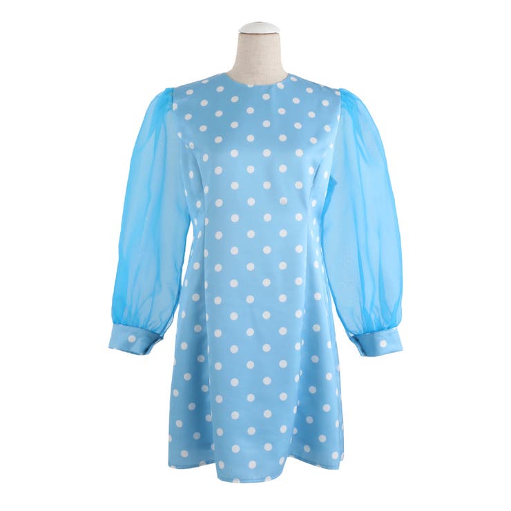 ドット柄aラインワンピース 品番 Pnyw Punyus プニュズ のレディースファッション通販 Shoplist ショップリスト