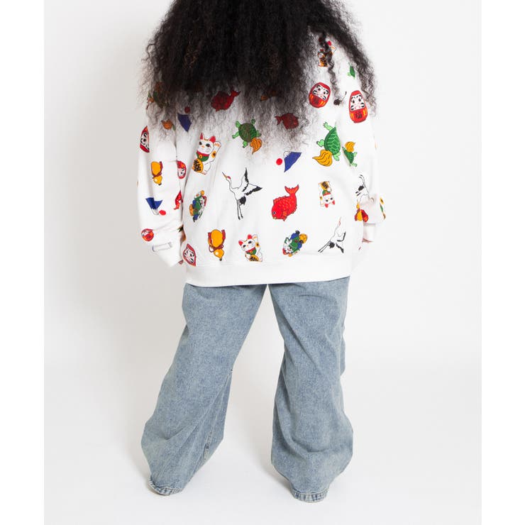 【新サイズ】NIPPON総柄スウェット | PUNYUS  | 詳細画像4 