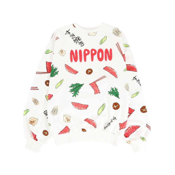 NIPPON総柄スウェット[品番：PNYW0004448]｜PUNYUS （プニュズ