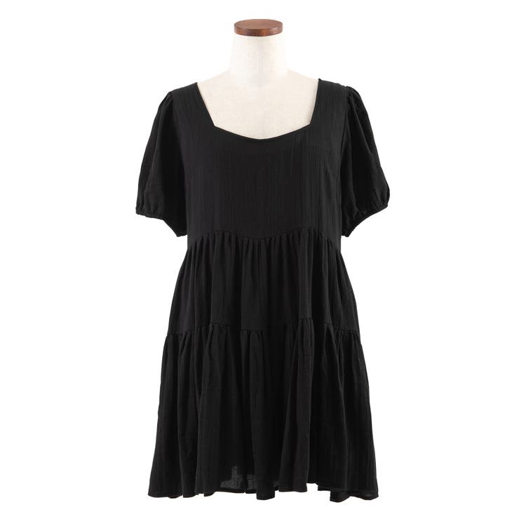 スクエアネックティアードミニワンピース 品番 Pnyw Punyus プニュズ のレディースファッション通販 Shoplist ショップリスト