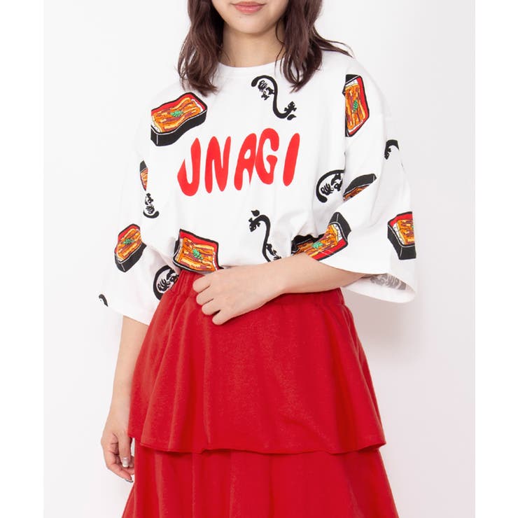 【新サイズ】うなぎ総柄Tシャツ | PUNYUS  | 詳細画像4 