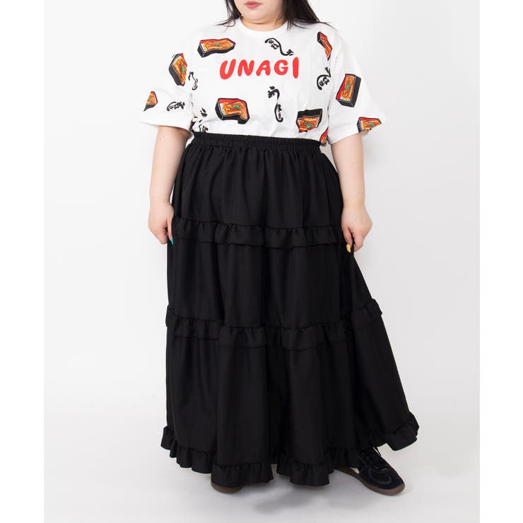 【新サイズ】うなぎ総柄Tシャツ | PUNYUS  | 詳細画像9 