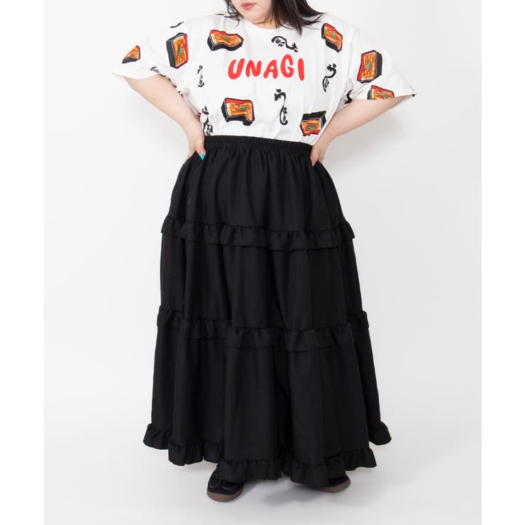 【新サイズ】うなぎ総柄Tシャツ | PUNYUS  | 詳細画像8 