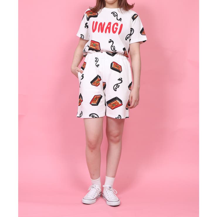 うなぎ総柄Tシャツ