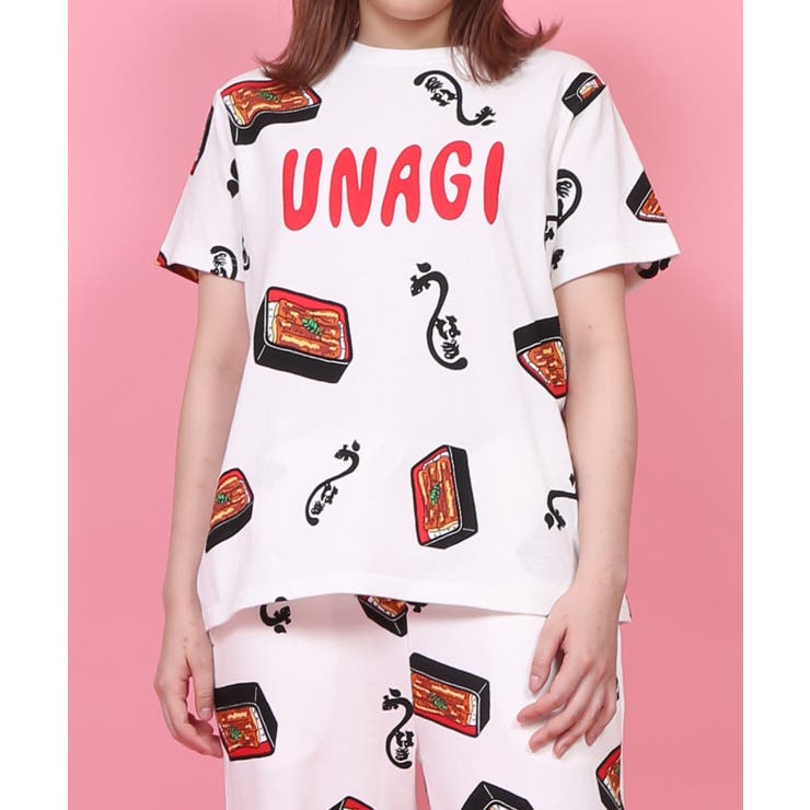 うなぎ総柄Tシャツ[品番：PNYW0003664]｜PUNYUS （プニュズ）の