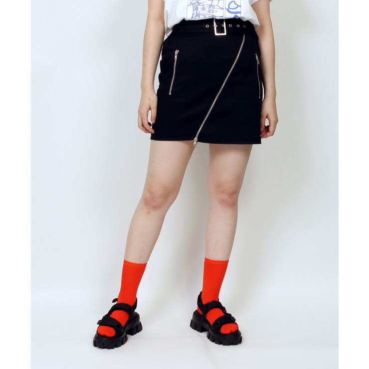 ZIPミニスカート[品番：PNYW0003889]｜PUNYUS （プニュズ）の