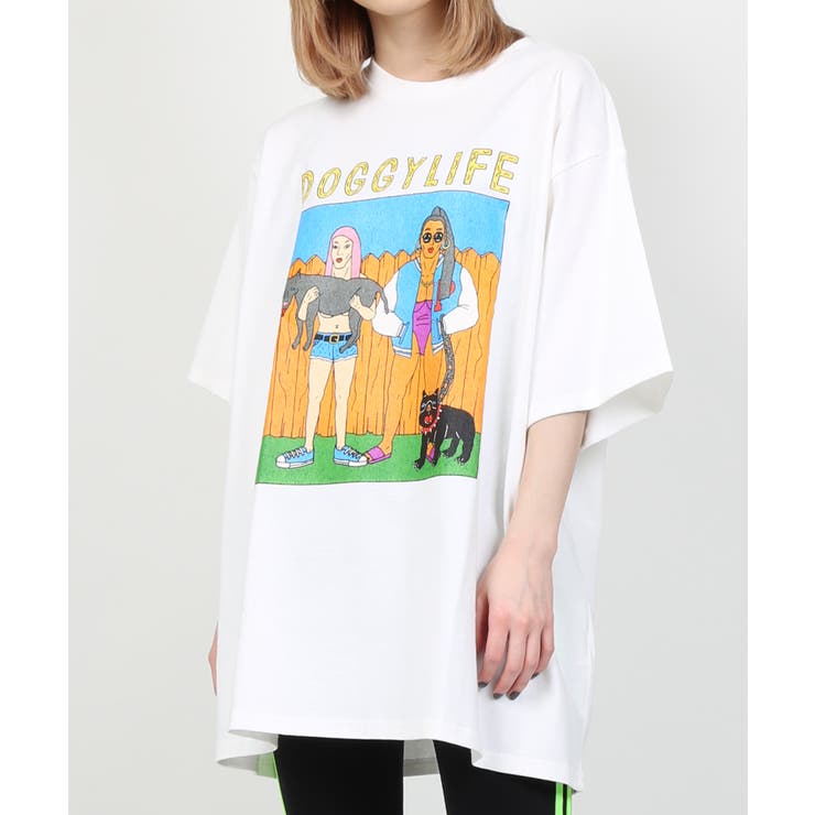 DOGGYLIFEビッグTシャツ[品番：PNYW0004336]｜PUNYUS （プニュズ