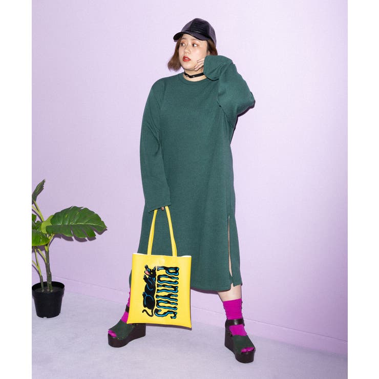 スリットニットワンピース 品番 Pnyw Punyus プニュズ のレディースファッション通販 Shoplist ショップリスト