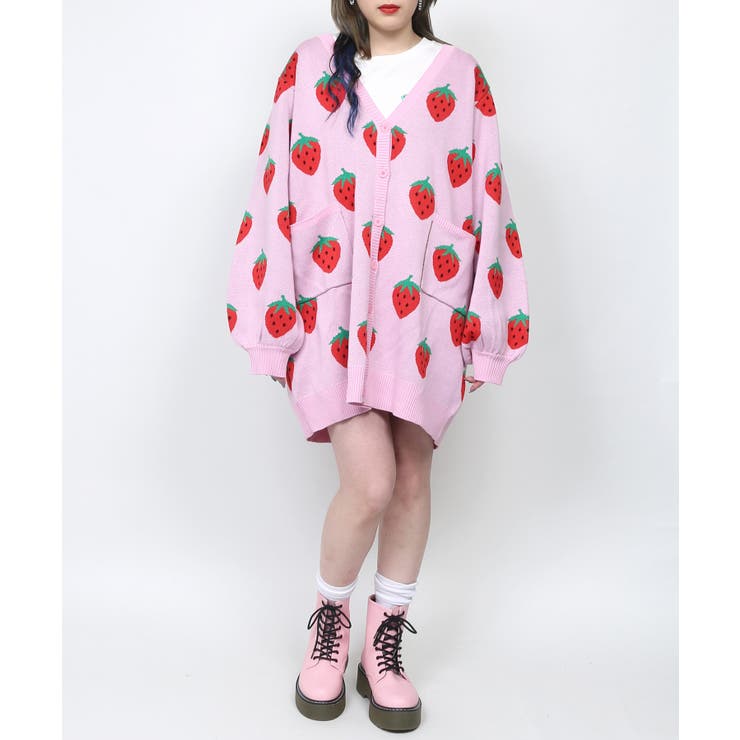 PUNYUS（プニュズ）の「フード柄ロングニットカーディガン（カーディガン/ボレロ）」 - WEAR - トップス