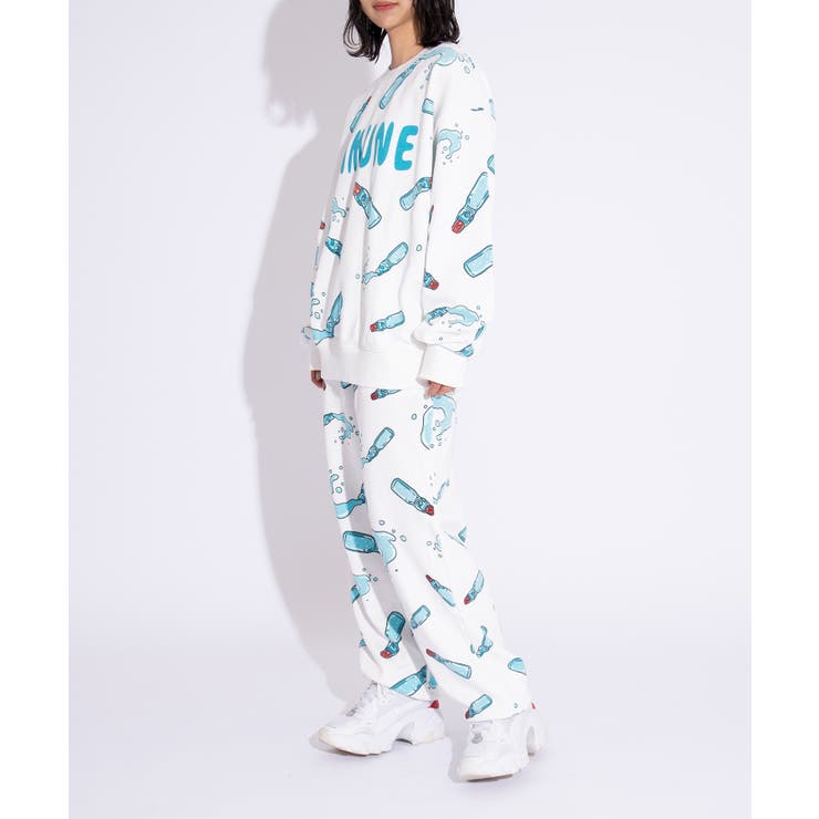 【新サイズ】フード総柄スウェット | PUNYUS  | 詳細画像4 