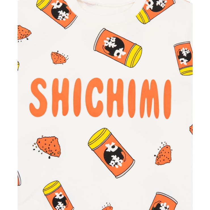 フード総柄Tシャツ（RAMUNE SHICHIMI）[品番：PNYW0003840