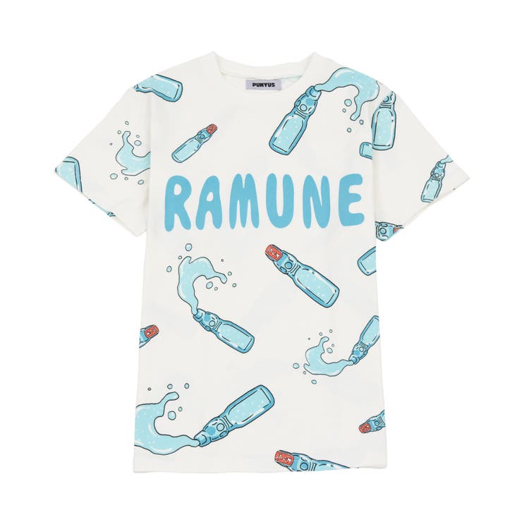 フード総柄Tシャツ(RAMUNE SHICHIMI)[品番:PNYW0003840 フード総柄Tシャツ(RAMUNE SHICHIMI)[品番:PNYW0003840