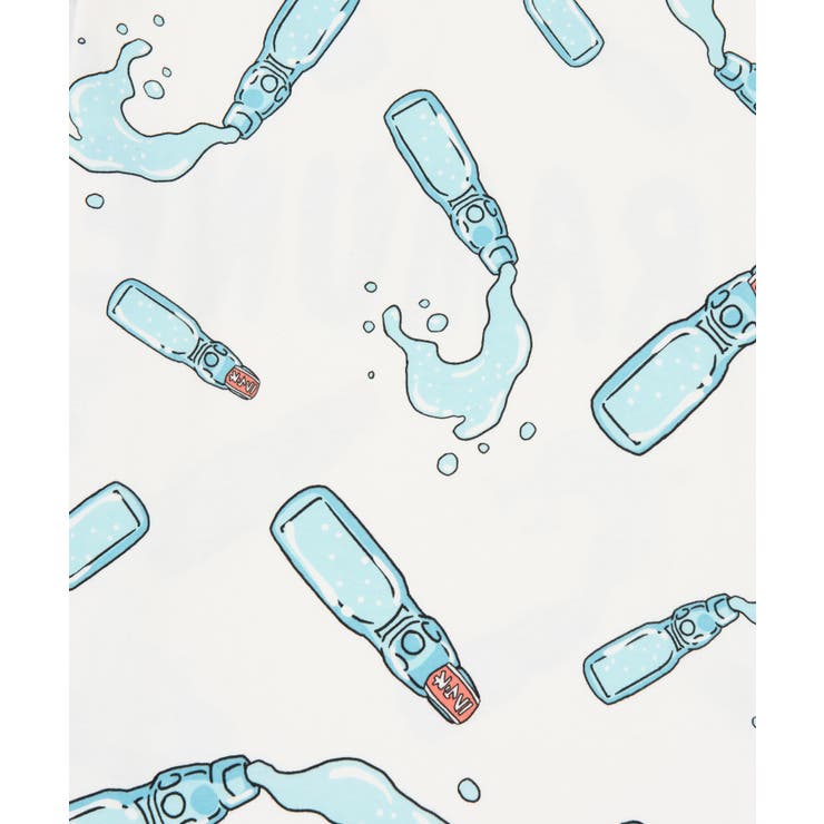 フード総柄Tシャツ（RAMUNE SHICHIMI）[品番：PNYW0003840