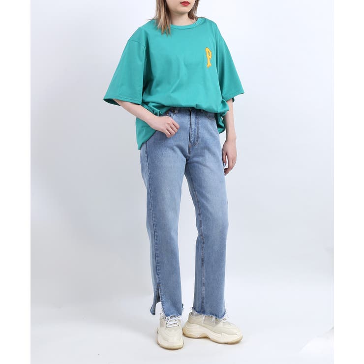PUNYUS ブルーデニムパンツとリメイクワンピース3点おまとめ‼️ PUNYUS ジーンズ デニム デニムパンツ ダメージデニムワイド