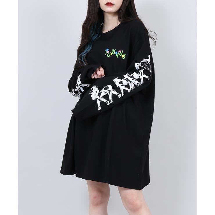 スリーブプリントロンT[品番：PNYW0003888]｜PUNYUS （プニュズ）の