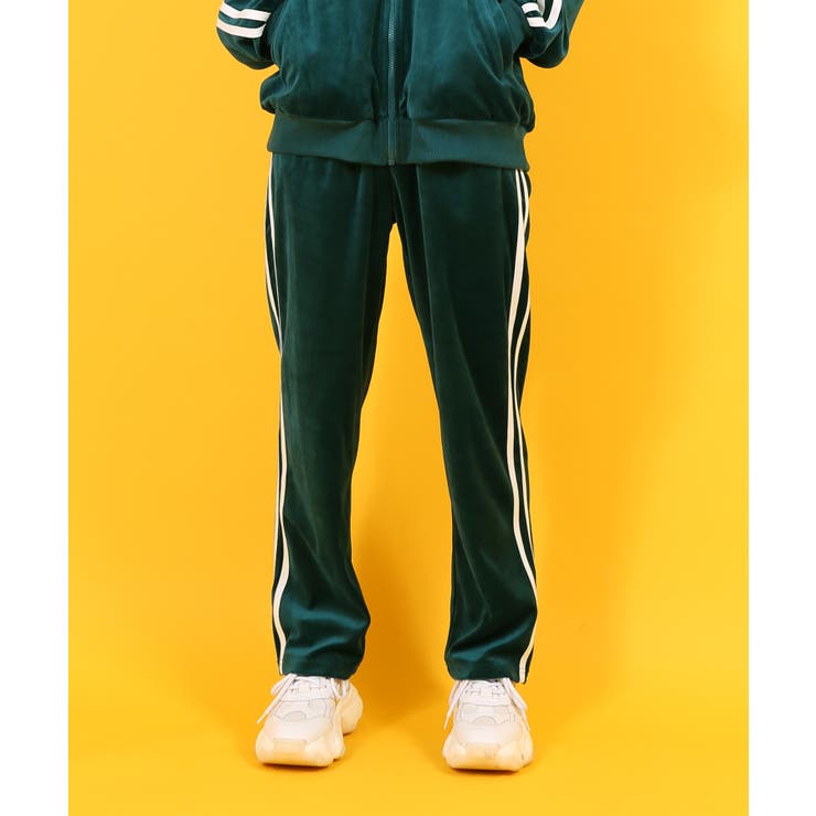 PUNYUS☆ベロアジャージ☆セットアップ☆ワイン☆4サイズ☆プニュズ フードベロアジャージパンツ[品番：PNYW0004261]｜PUNYUS