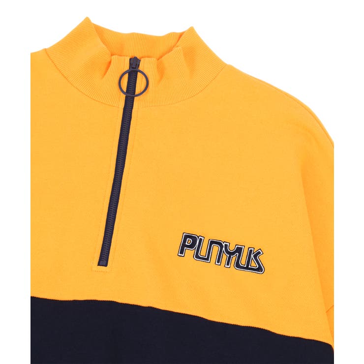 ワンポイントハーフZIPプルオーバー[品番：PNYW0004277]｜PUNYUS
