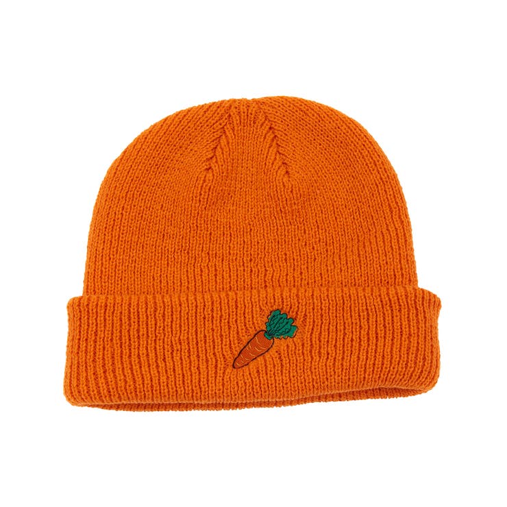 美品　wtaps ビーニー　オレンジ ベーシック カフニット 蛍光オレンジ ホワイトフラッグ