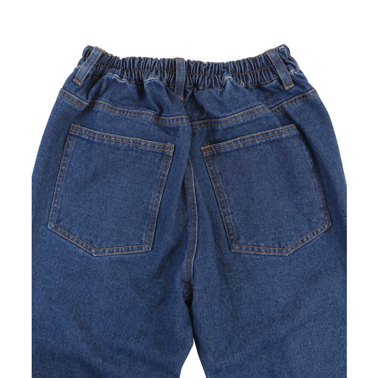 フロントスリットデニムフレアパンツ[品番：PNYW0004130