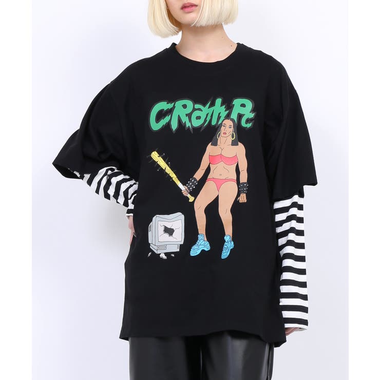 Crash Pcビッグtシャツ 品番 Pnyw Punyus プニュズ のレディースファッション通販 Shoplist ショップリスト