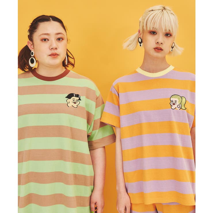 PUNYUS - プニュズ PUNYUS FUGUボーダーTシャツ NONCHELEEE