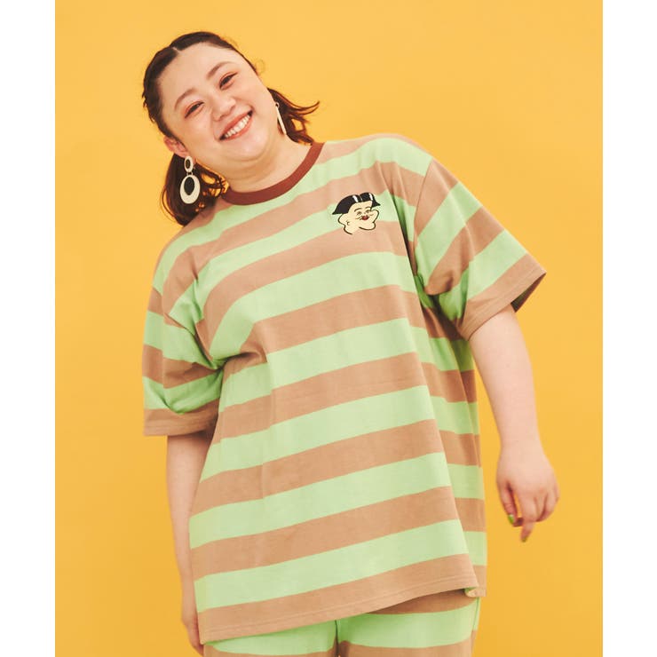 PUNYUS - プニュズ　PUNYUS FUGUボーダーTシャツ　NONCHELEEE　レッド FUGUボーダーTシャツ[品番：PNYW0004213]｜PUNYUS （プニュズ