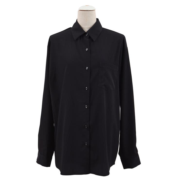 ブラック | レギュラーカラーシャツ | PUNYUS 