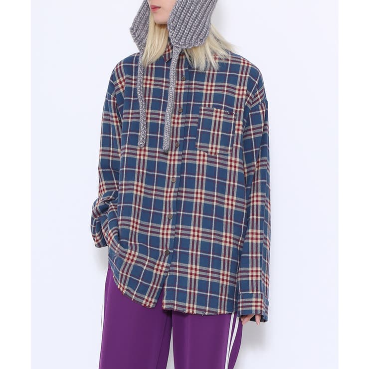 ヴィンテージライクダメ―ジネルシャツ | PUNYUS  | 詳細画像5 