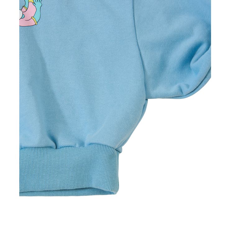 ぷにーず様 PプリントハーフZIPクロップドスウェット[品番：PNYW0004484