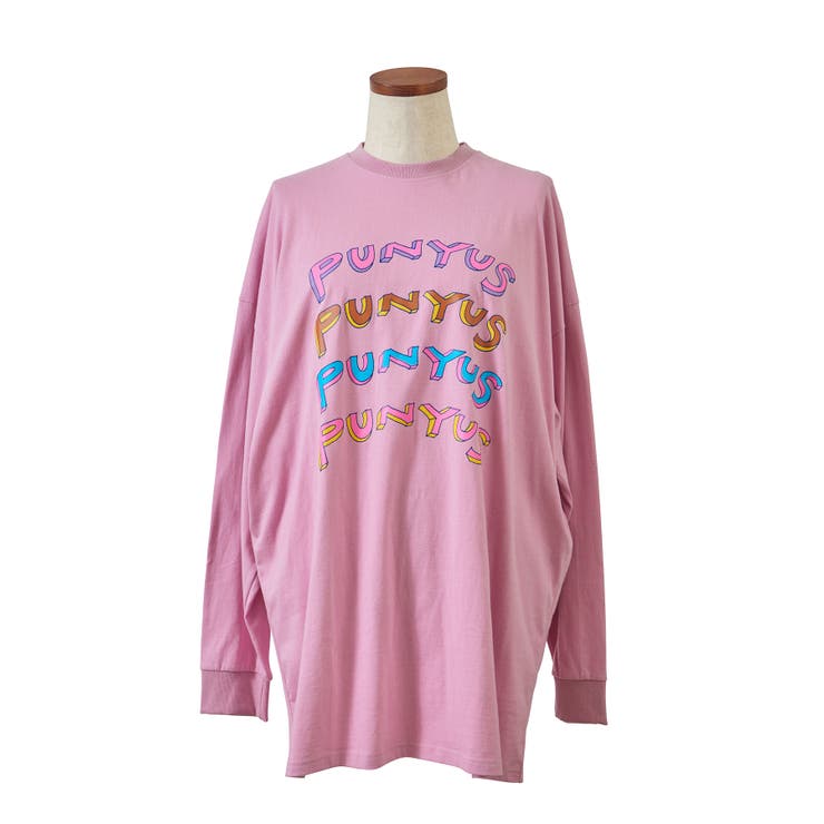 ピンク | 4連ロゴスーパービッグロンT | PUNYUS 