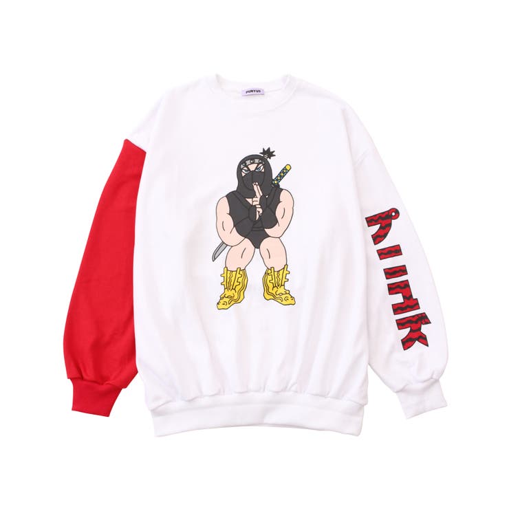 NINJAバイカラースウェット[品番：PNYW0004491]｜PUNYUS