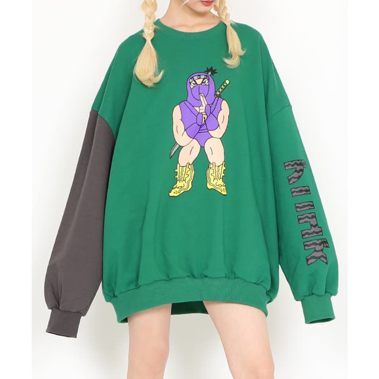 PUNYUS*リトルグリーンマンスウェット PUNYUS*リトルグリーンマンスウェット Amazon.co.jp: プニュズ