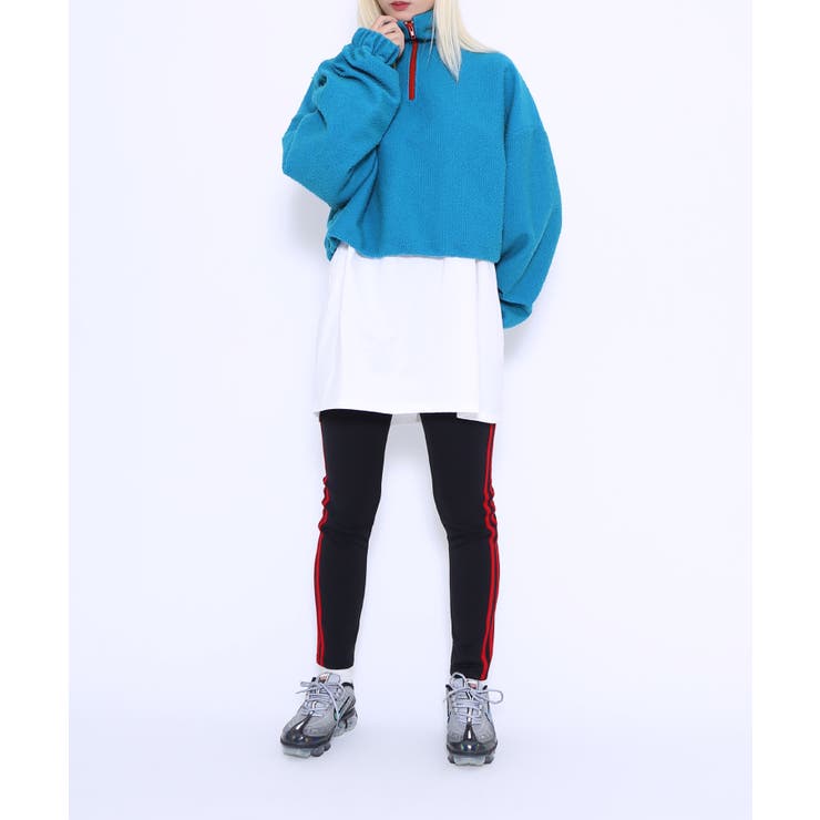 カラーZIPハイネックトップ[品番：PNYW0004503]｜PUNYUS