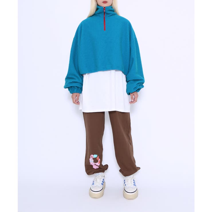 【予約販売】本 カラーZIPハイネックトップ[品番：PNYW0004503]｜PUNYUS トップス