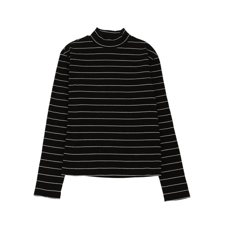 カラーボーダーハイネックロンT[品番：PNYW0004321]｜PUNYUS