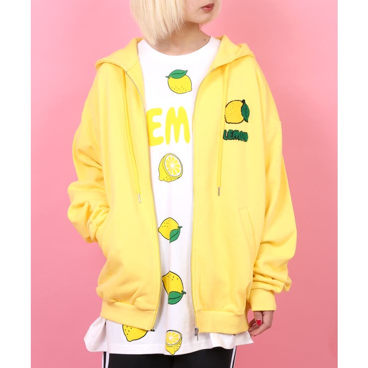 フードサガラ刺繍ビッグZIPパーカー[品番：PNYW0004337]｜PUNYUS