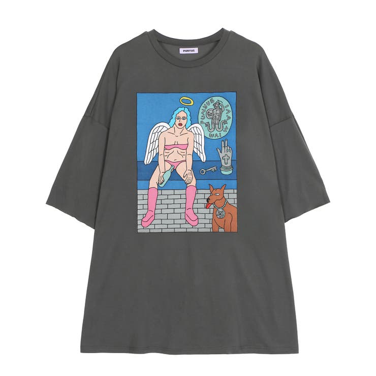 スミクロ | Night angel スーパービッグTシャツ | PUNYUS 