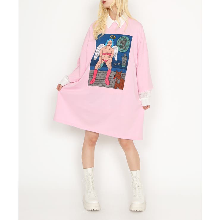 Night angel スーパービッグTシャツ | PUNYUS  | 詳細画像5 