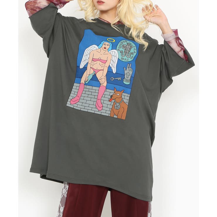 Night angel スーパービッグTシャツ | PUNYUS  | 詳細画像1 