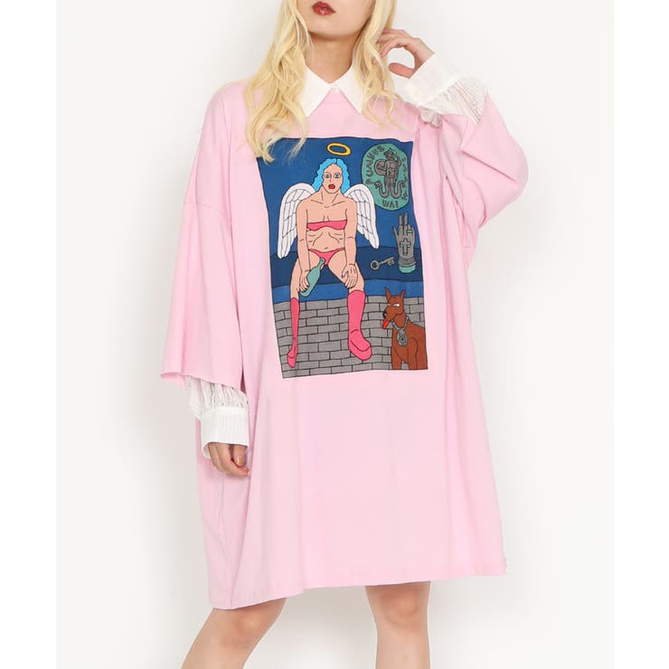Night angel スーパービッグTシャツ | PUNYUS  | 詳細画像4 