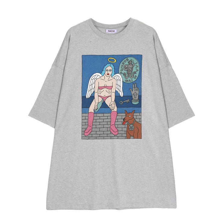 ピンク | Night angel スーパービッグTシャツ | PUNYUS 